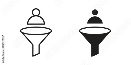 Lead conversion icons for templates, web design and infographics