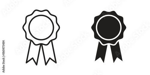Recognition icons for templates, web design and infographics