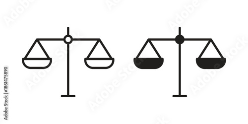 Scale icons for templates, web design and infographics