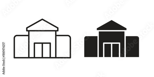 Showroom icons for templates, web design and infographics