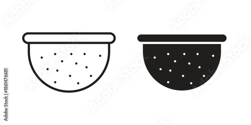 Strainer icons for templates, web design and infographics