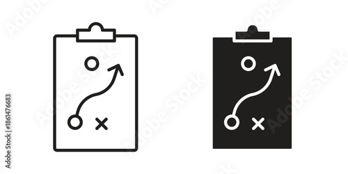Strategical planning icons for templates, web design and infographics