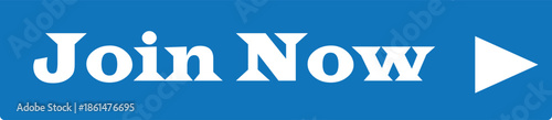 Join Now Button for Website and Mobile Application User Interface with Play Icon, Modern Call to Action UI Element for Web and App Design