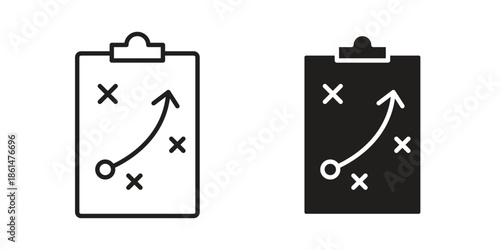 Strategy icons for templates, web design and infographics
