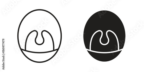 Tonsil icons for templates, web design and infographics