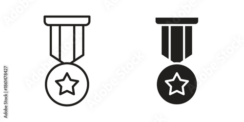 Veteran icons for templates, web design and infographics