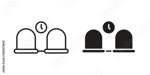 Waiting Room icons for templates, web design and infographics