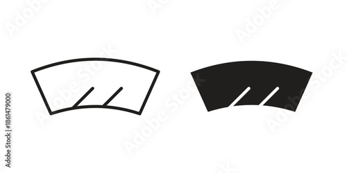 Windscreen icons for templates, web design and infographics