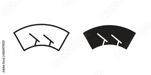 Wiper icons for templates, web design and infographics