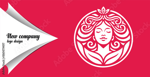 Elegant Line Art Woman Face Logo for Beauty and Wellness Branding