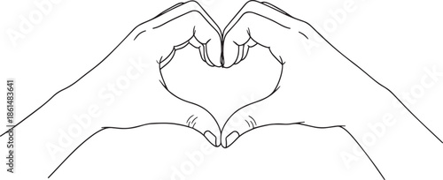 Hands forming a heart shape with fingers.