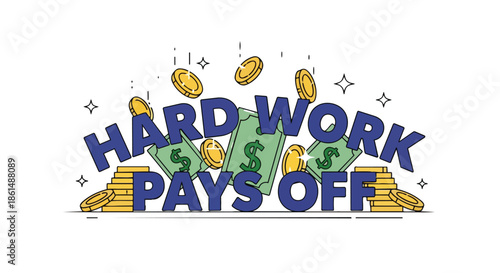 Visualizing the powerful concept that consistent diligent effort and unwavering perseverance in any endeavor ultimately leads to significant