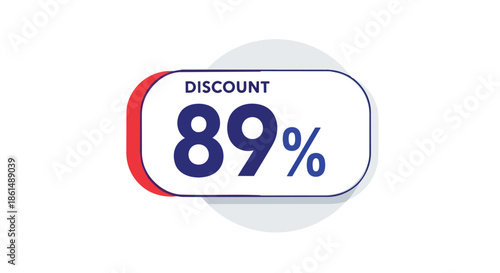 Striking eighty-nine percent discount banner for exclusive promotional offers. Elevate your savings with this incredible limited-time deal on