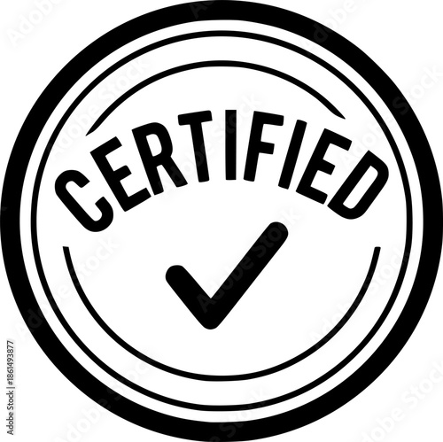 Vector certified stamp
