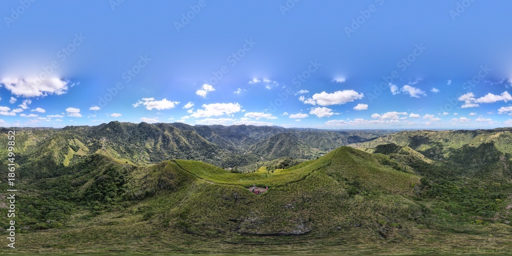 Fototapeta premium blue green landscape