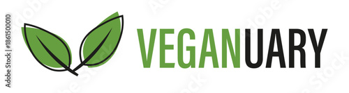 Veganuary - Icon on a transparent background