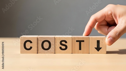 Business Planning with Cost Reduction Symbol