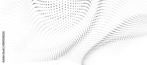 Minimal Halftone Curve Dot Vector Background for Editorial and Poster Design, used in covers, print media