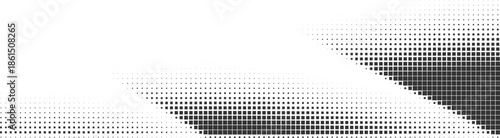 Black Halftone Square Fade Vector Background for Corporate and Editorial Layouts, used in brochures and presentations
