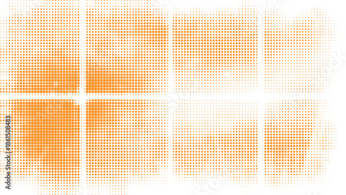 Orange Halftone Square Grid Vector Background for Bold Graphic Design, used in posters and promotional layouts