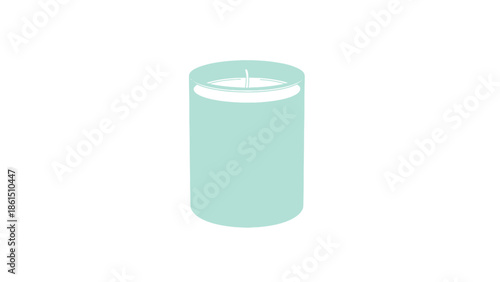 Illustration of a blue spinning top toy in motion with shadow.