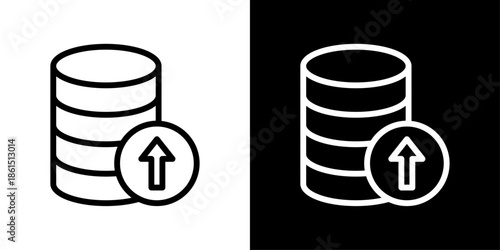 Backup icon representing data protection, file backup, system recovery, secure storage, and digital information safety.