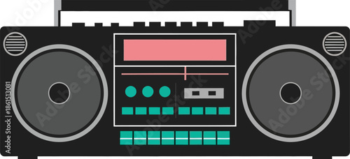 Modern Isometric Cityscape with Vibrant Buildings and Urban Infrastructure in Digital Illustration Style