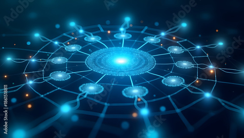 Wallpaper Mural Visualize Comprehensive Cloud Infrastructure Management: Advanced Monitoring Tools & Efficient Digital Systems for Seamless IT Operations in Photo Stock Concept with Left Space Torontodigital.ca