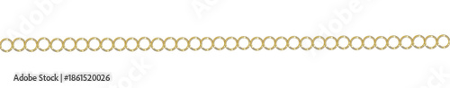 Pearl and gold chain border