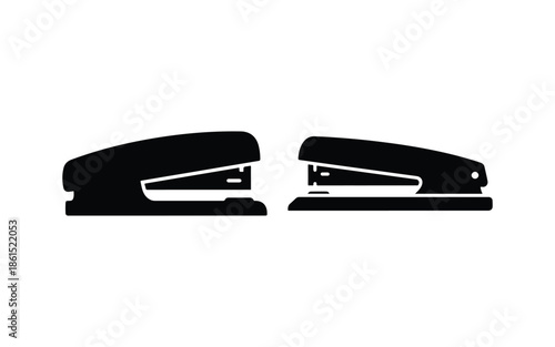 Stapler Silhouette Minimal Flat Vector