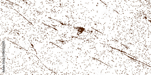 Grungy old paper texture background featuring a rough surface with dirt patterns, ink splashes, and light dust for a vintage wallpaper design