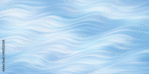 Abstract blue water background design with soft flowing waves and a liquid silk texture creates a smooth digital wallpaper featuring wavy sea motion and light blue swirls in a curved pattern