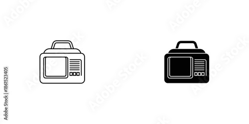 Business Briefcase with Laptop and Tablet