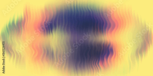 A vibrant abstract rainbow background features flowing colorful waves of light and motion, blending bright orange and yellow textures into a glowing artistic design with an energetic blur pattern