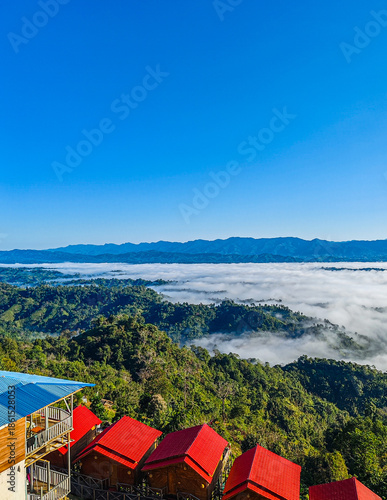 Houses on the mountain 