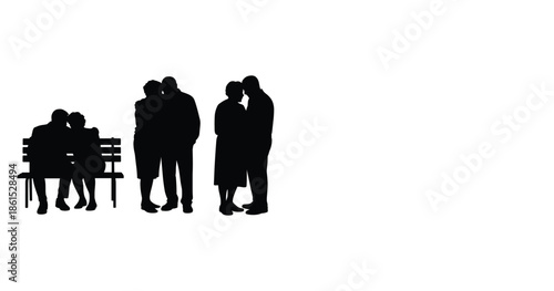 People gathering around a table