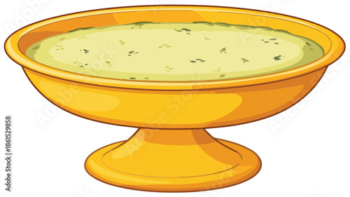 Cute Bird Bath Cartoon Vector Icon with Outline Isolated - Playful and Colorful Design for Children