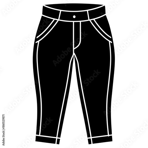 Jodhpurs Silhouette Vector – Black on White