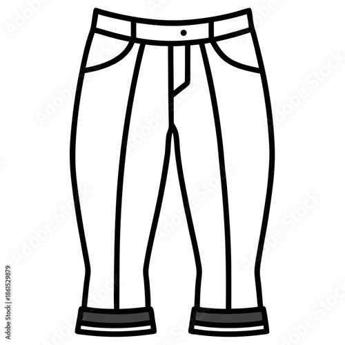 Jodhpurs Silhouette Vector – Black on White