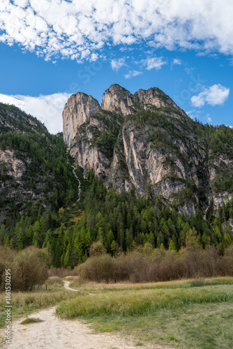 Lago di Landro or lake Landro, Dolomites, Italy