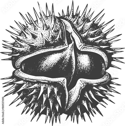 Intricate starburst engraving art transparent and eps