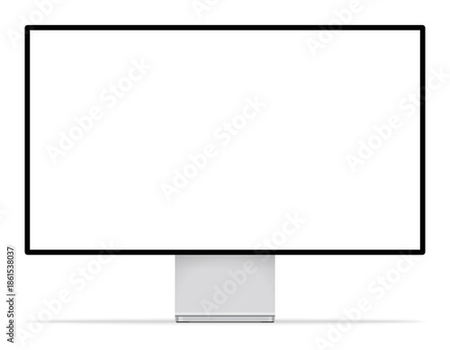 Modern desktop computer monitor perfect for showcasing digital content and design mockups.