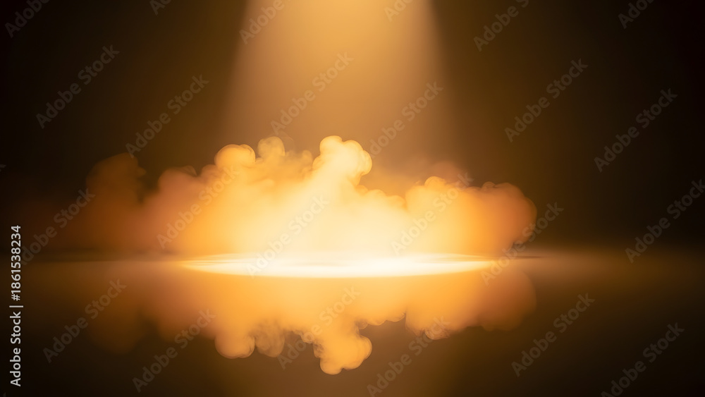 Obraz premium A dramatic fiery sun explodes with light across a colorful sky filled with glowing clouds at sunset