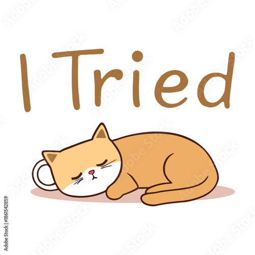 A cute cartoon illustration of a happy kitten with a bone, a fish, and a mouse features a cheerful fat kitty in a fun vector art design that shows the domestic pet's love for animal food