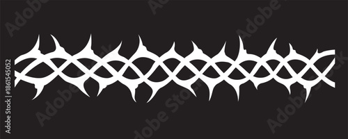 crown of thorns image isolated on black background