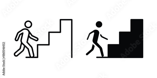 Beginner icons in different styles. Simple icon design