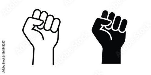 Empowerment icons in different styles. Simple icon design