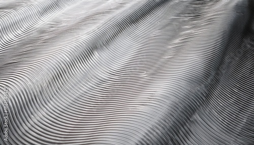 abstract textured surface of light gray rippled and undulating pattern