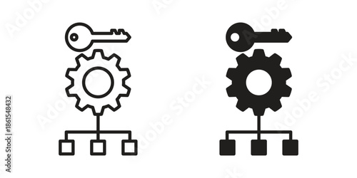 Factor icons in different styles. Simple icon design