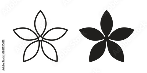 Neroli icons in different styles. Simple icon design